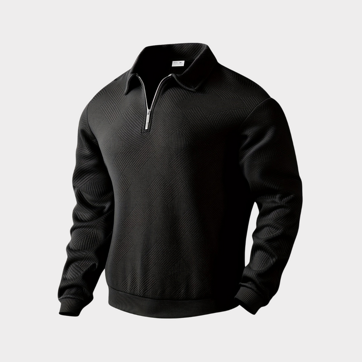 Hudson | Tekstureret Half-Zip Pullover