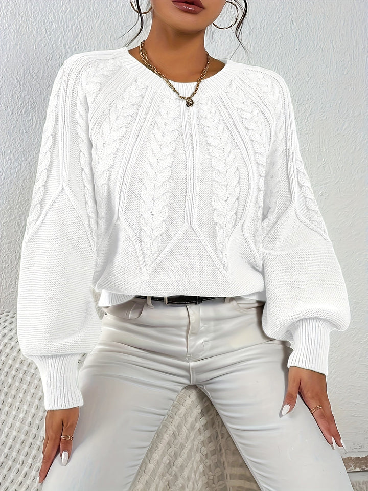 Eleanor | Afslappet Kabelstrik Sweater