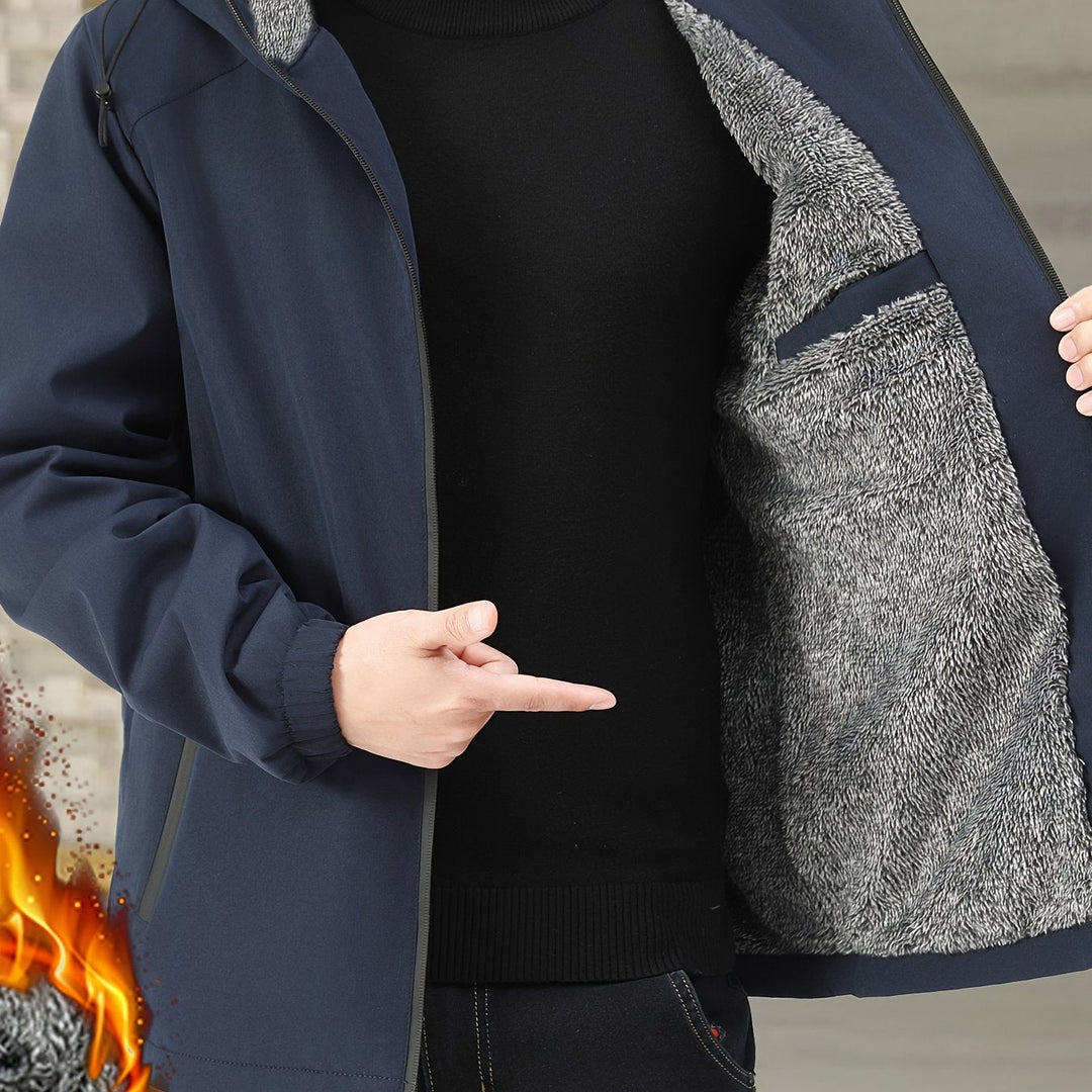 Victor | Cozy Fleece-Lined Hooded Jacket