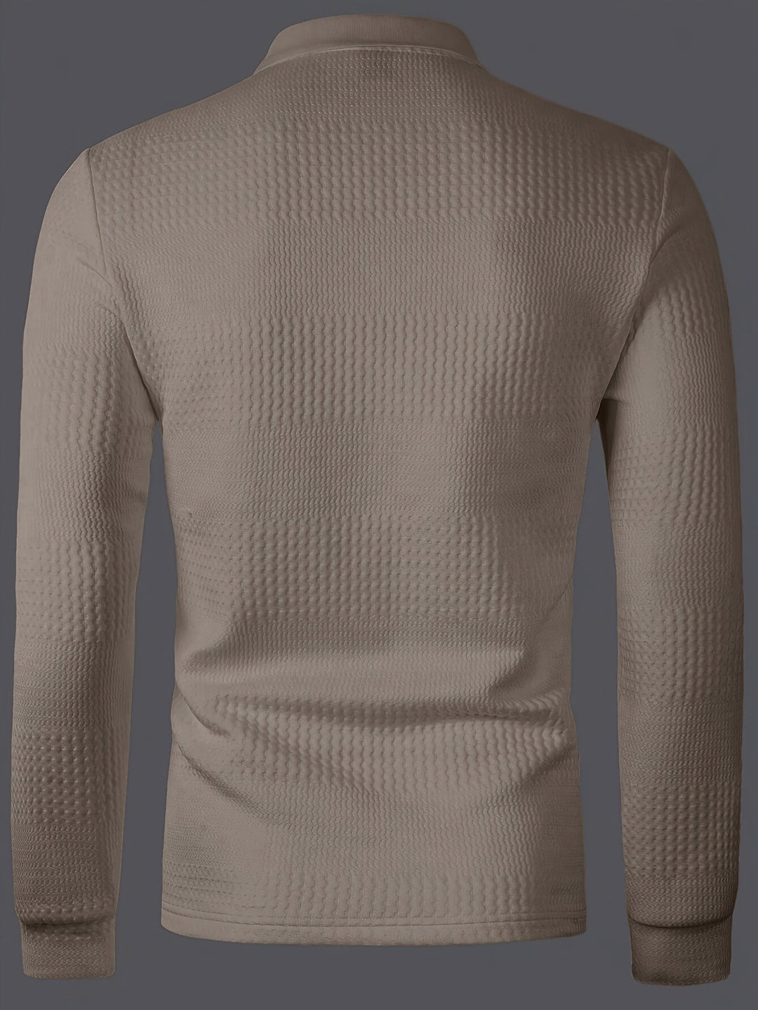 Fletcher | Tekstureret Langærmet Polo Shirt