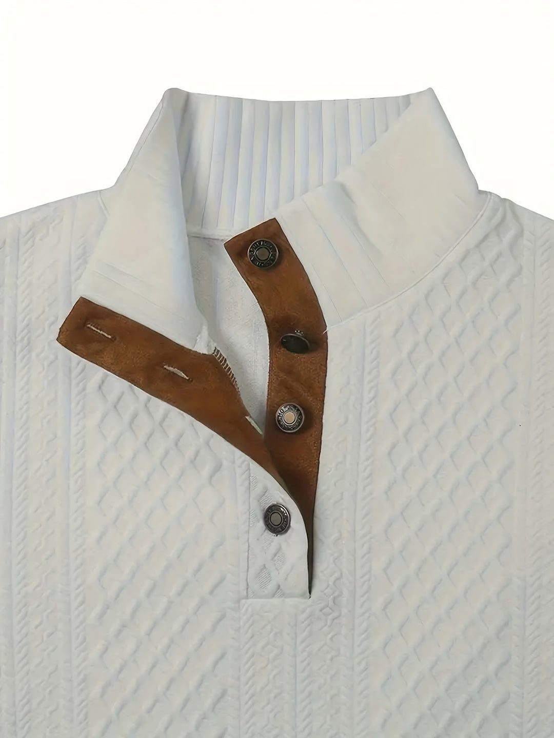 Ronan | Ståkrave Knap Henley Sweater
