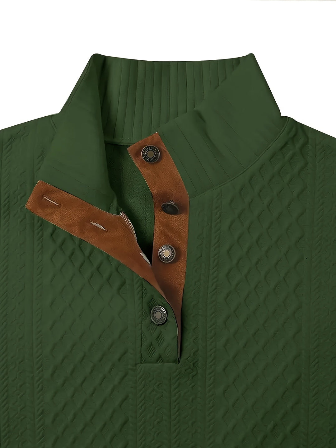Ronan | Ståkrave Knap Henley Sweater