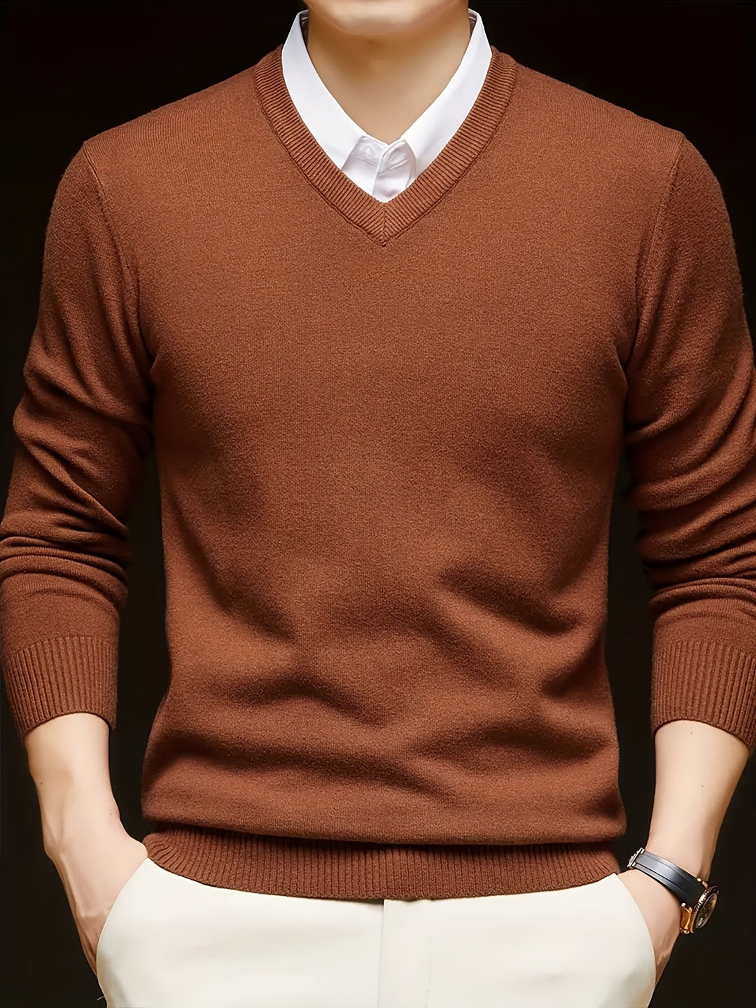 Hugh | Raffineret V-Hals Sweater