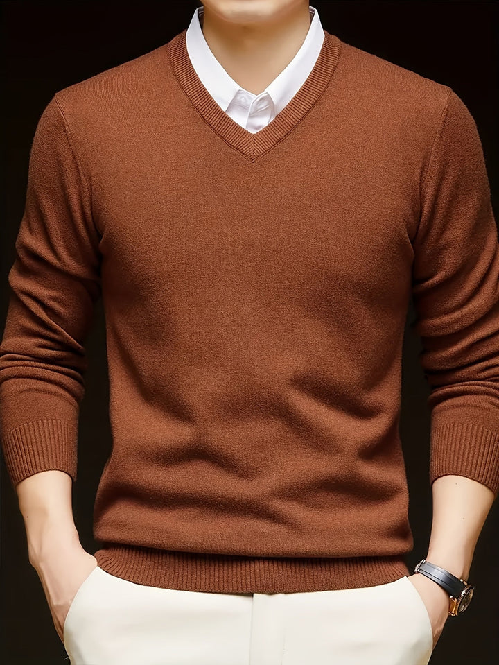 Hugh | Raffineret V-Hals Sweater