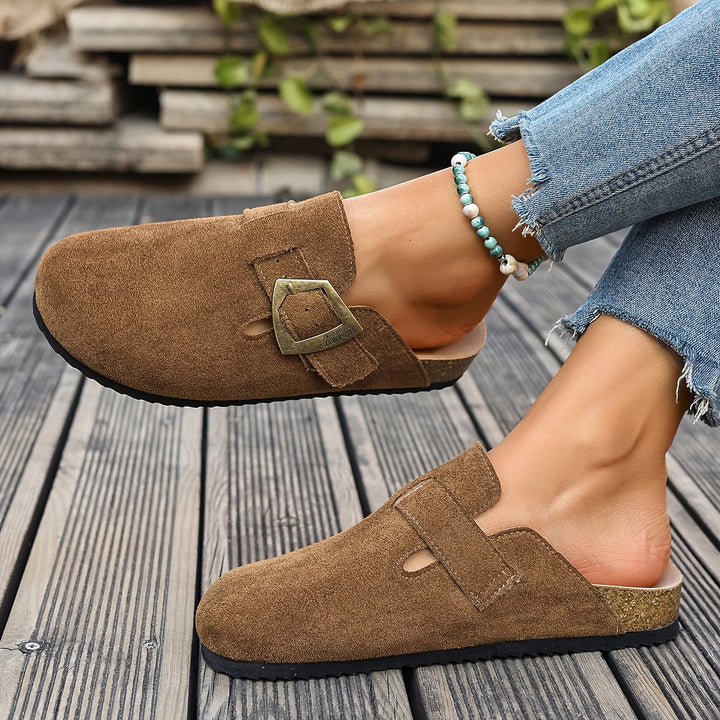 Winona | Slip-On Mules med Spænde Detalje