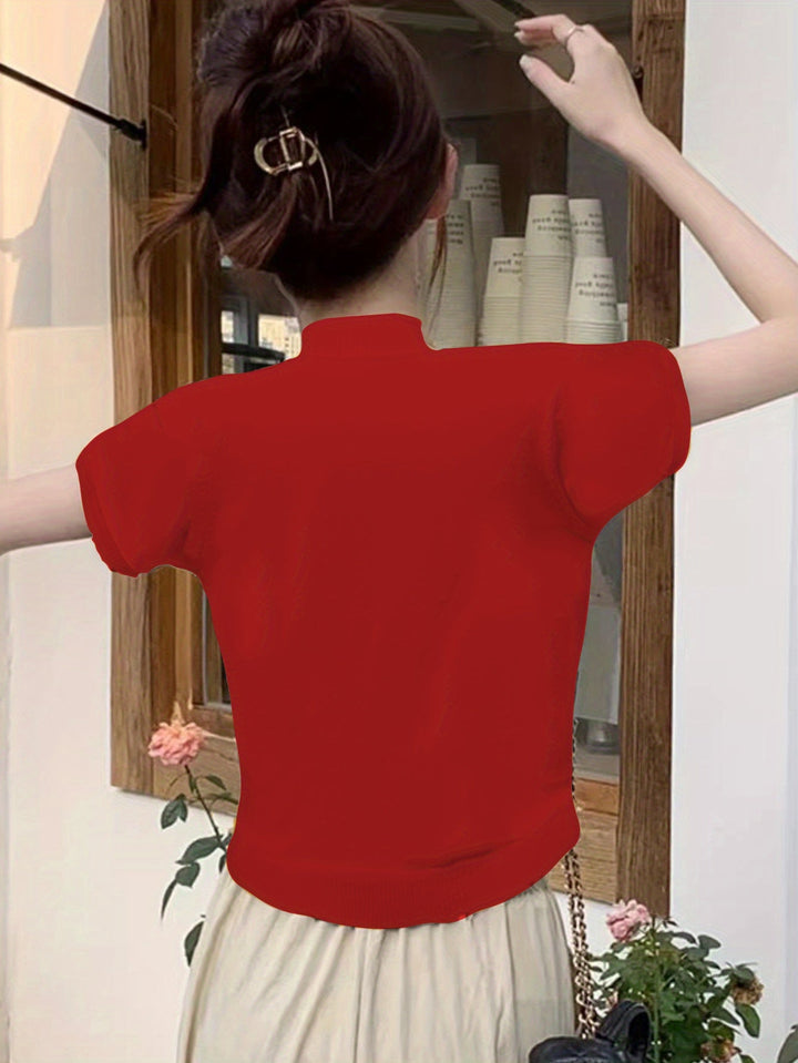Della | Forfinet Mock-Neck Top