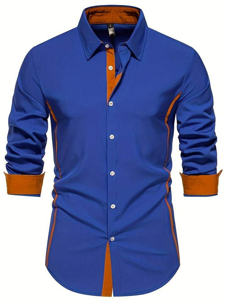 Anthony | Kontrast Trim Button-Up Skjorte