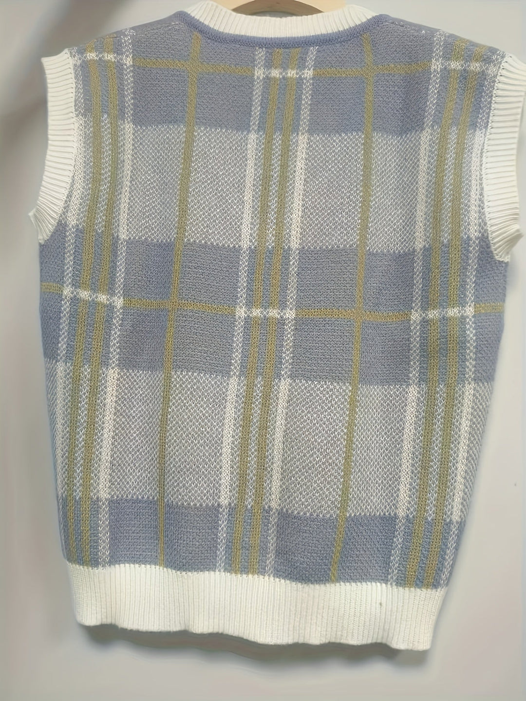 Marnie | Vintage Ternet V-Hals Sweater Vest