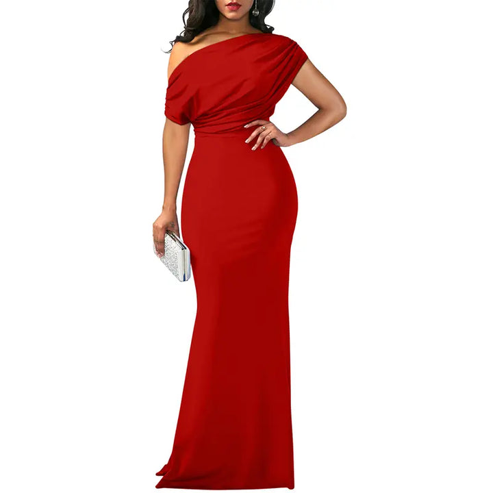 Rose | Elegant Off-Shoulder Aftenkjole