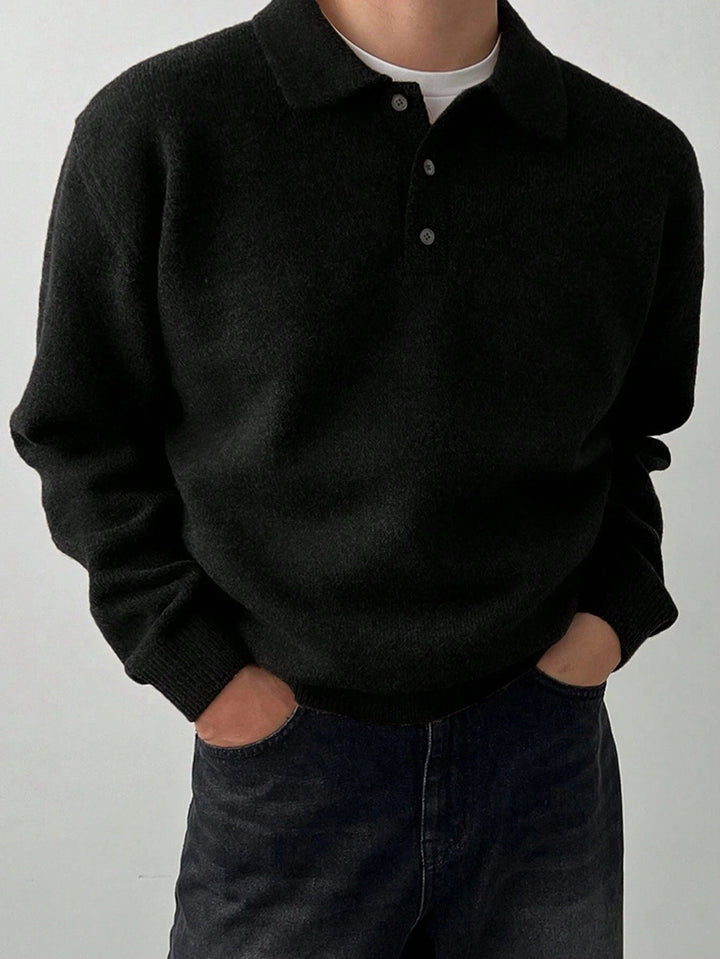 Landon | Raffineret Polo Krave Sweater
