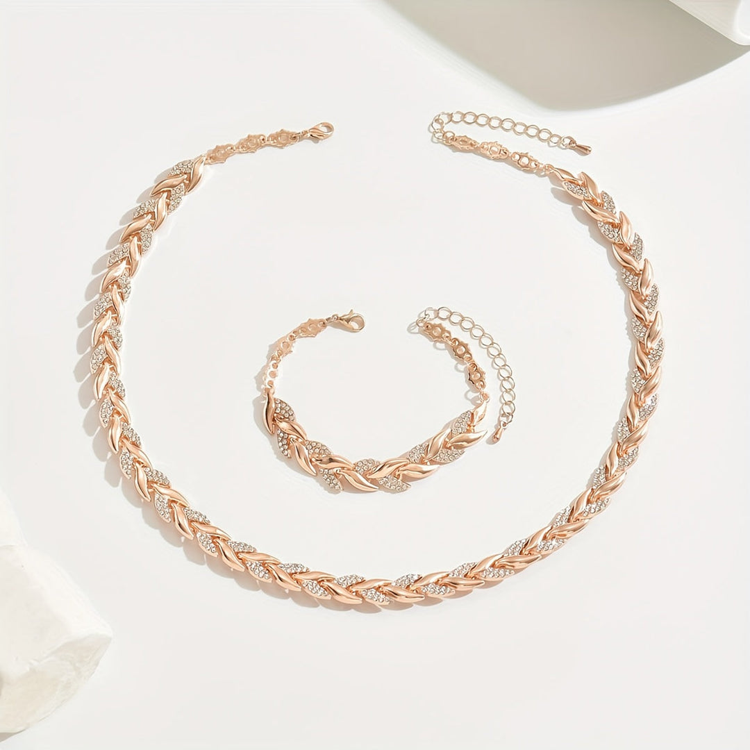 Marlene | Elegant Halskæde- og Armbåndsæt