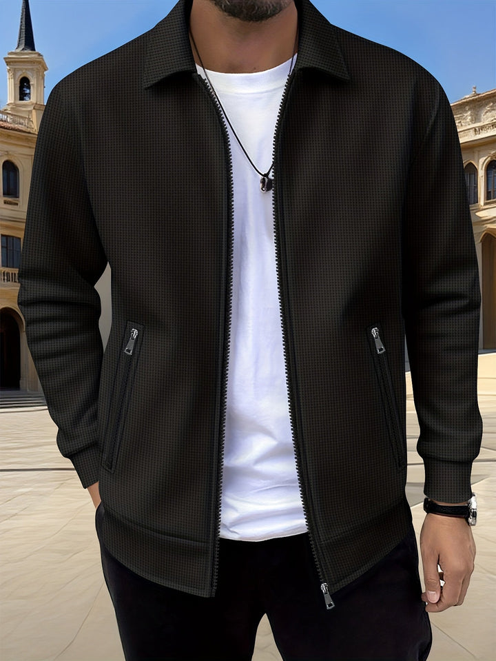 Cameron | Tekstureret Zip Jakke