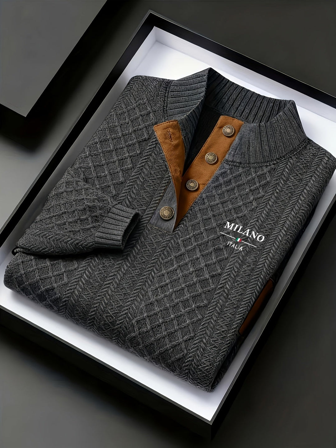 Lorenzo | Tekstureret Ståkrave Sweater