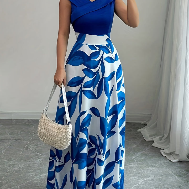 Lucille | Elegant Floral Maxi Kjole