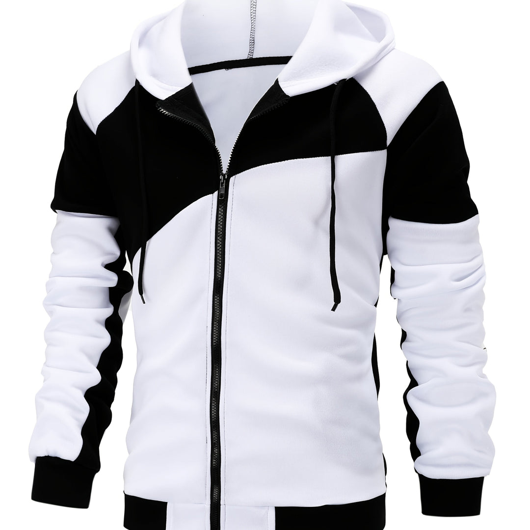 Bryce | Farveblok Zip-Up Hættejakke