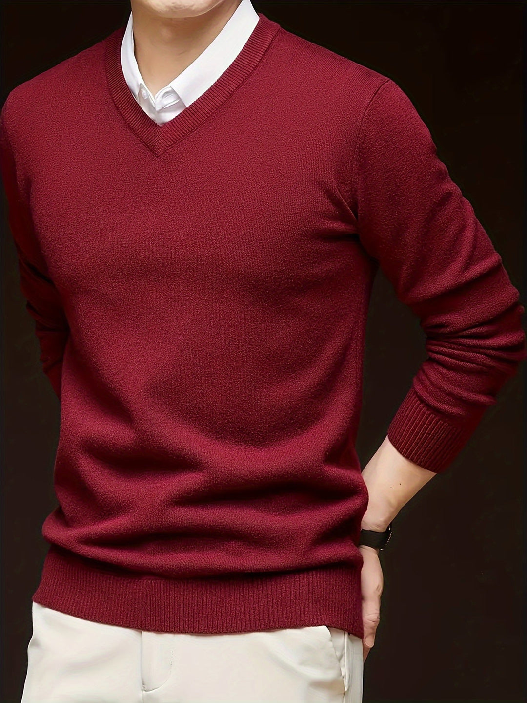 Hugh | Raffineret V-Hals Sweater