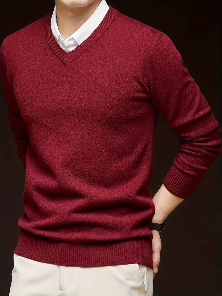 Hugh | Raffineret V-Hals Sweater