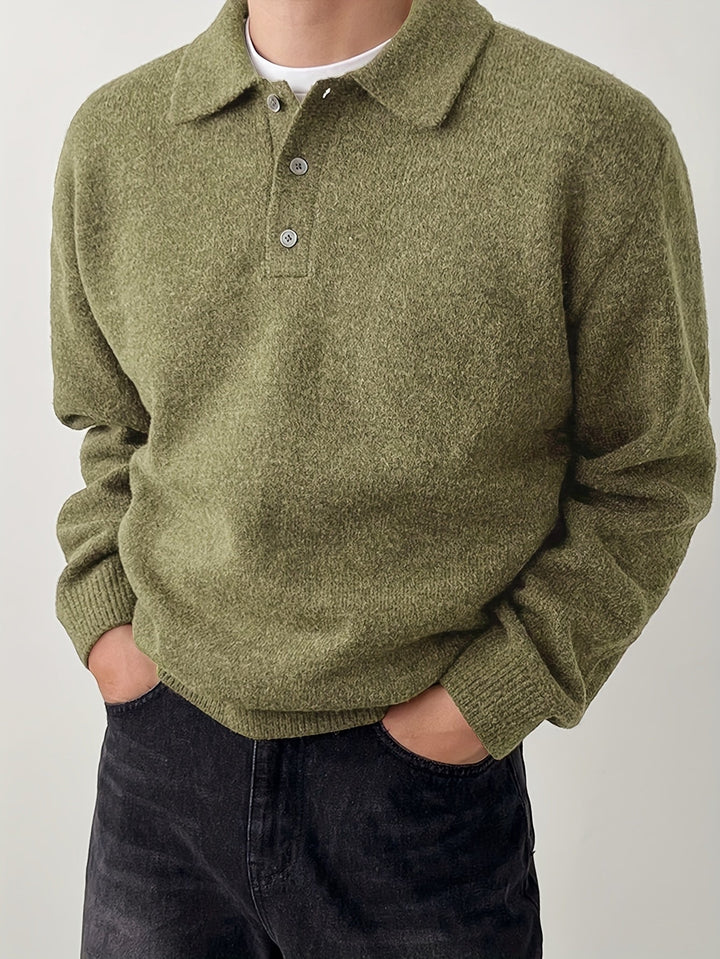 Landon | Raffineret Polo Krave Sweater