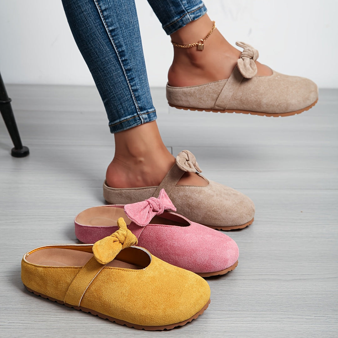 Whitney | Bløde Bows Slip-On Mules