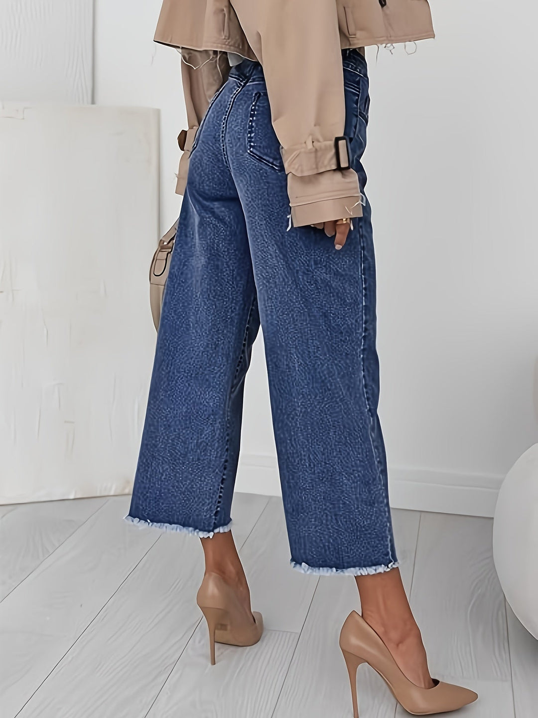Denise | Skræddersyede Cropped Straight-Leg Jeans