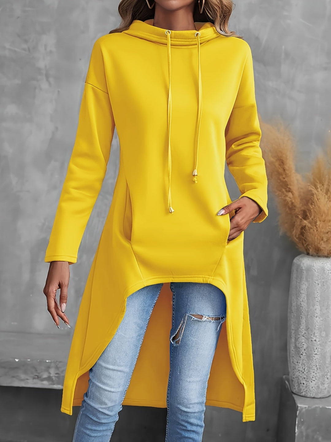 Tabitha | High-Low Snøre Hoodie