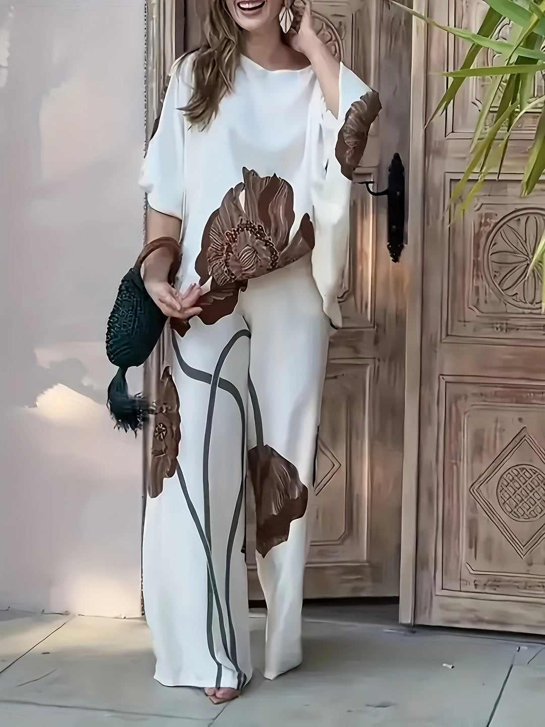 Gwyneth | Blomstret Bredbenet Sæt