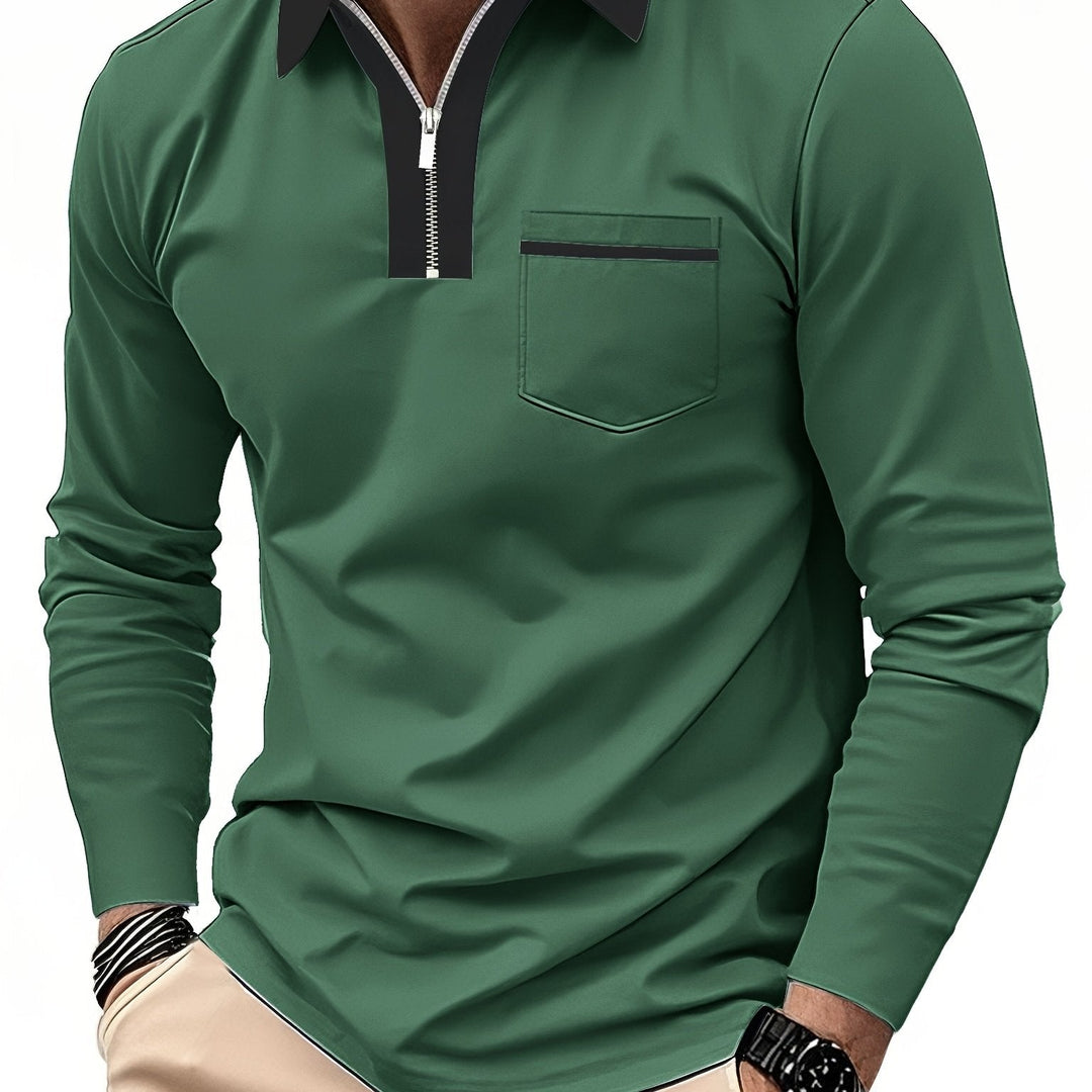Curtis | Raffineret Zip-Krave Polo Shirt