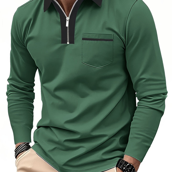 Curtis | Raffineret Zip-Krave Polo Shirt