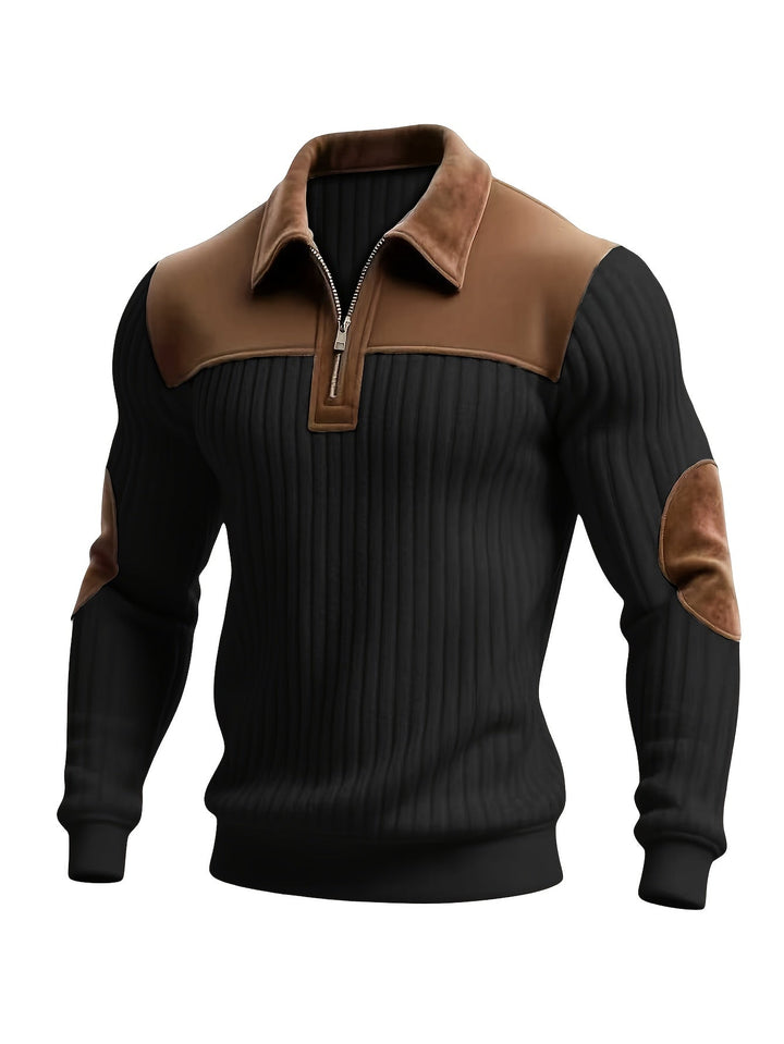 Roland | To-farvet Quarter-Zip Pullover