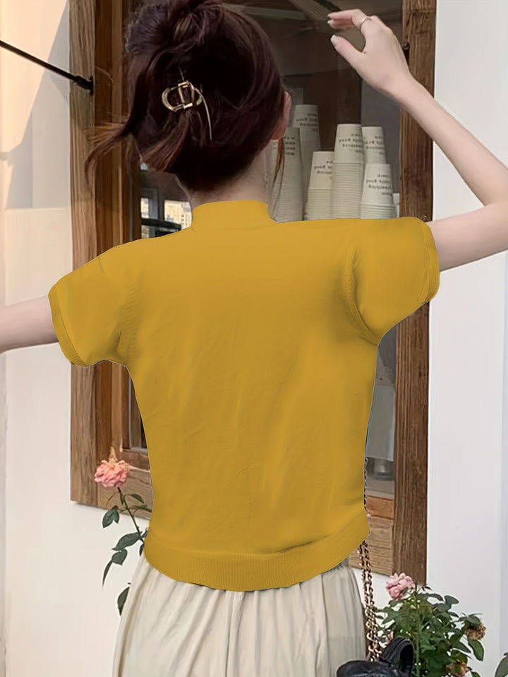 Della | Forfinet Mock-Neck Top