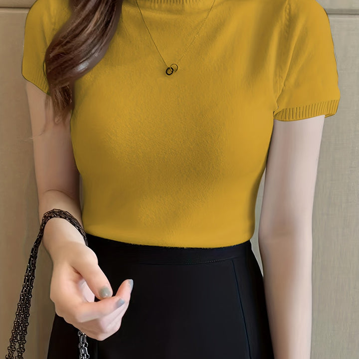 Della | Forfinet Mock-Neck Top