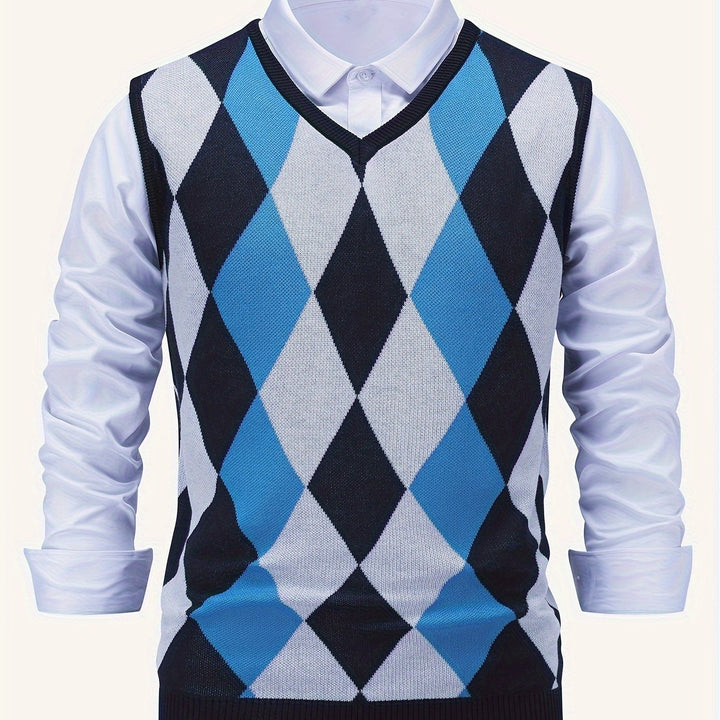 Chandler | Klassisk Argyle Sweater Vest