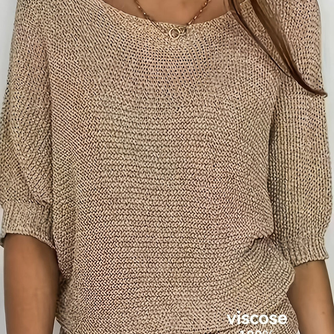 Lena | Afslappet Åbenstrikket Sweater