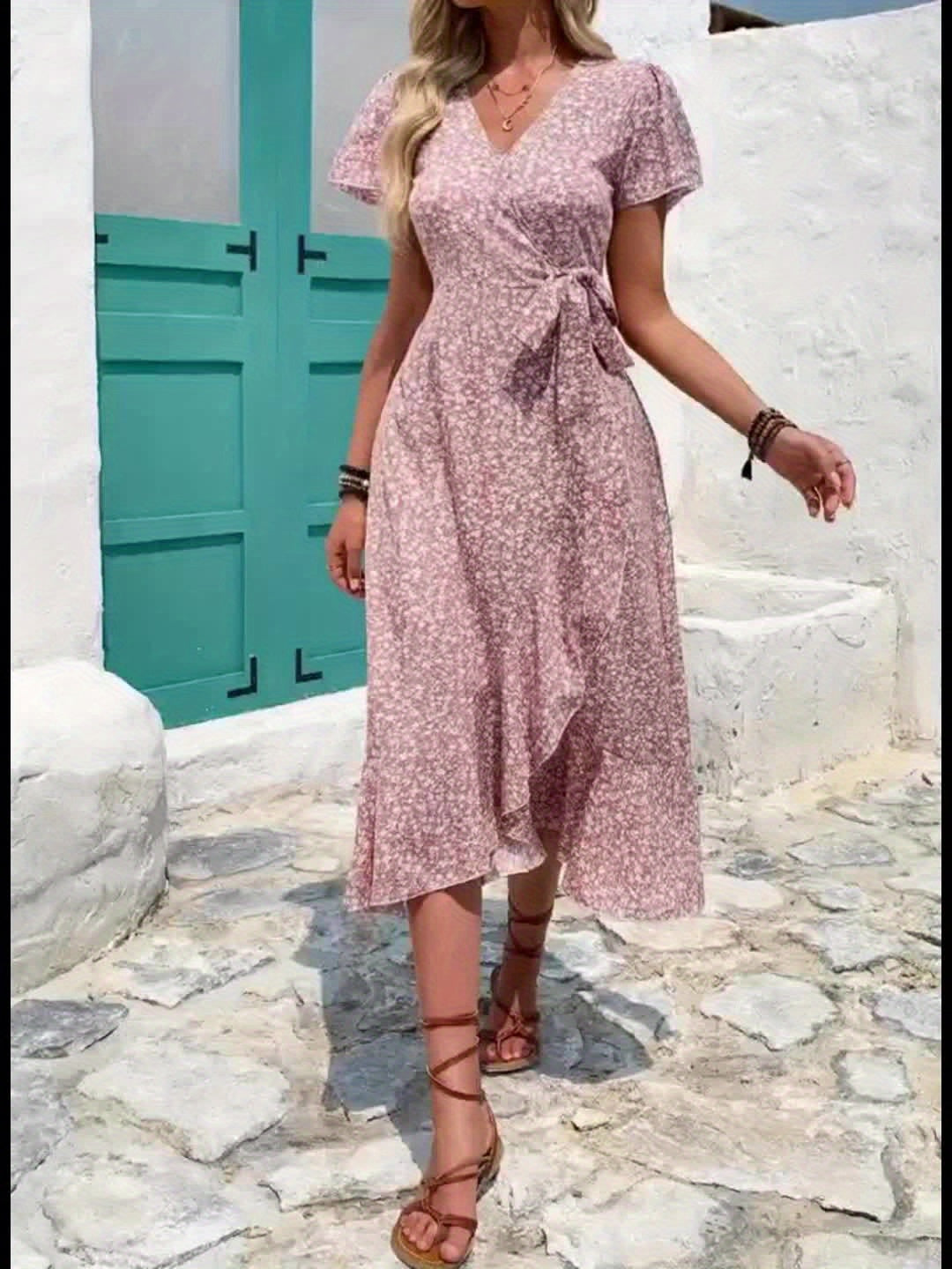 Bianca | Flydende Wrap Maxi Kjole