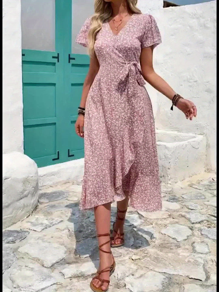 Bianca | Flydende Wrap Maxi Kjole