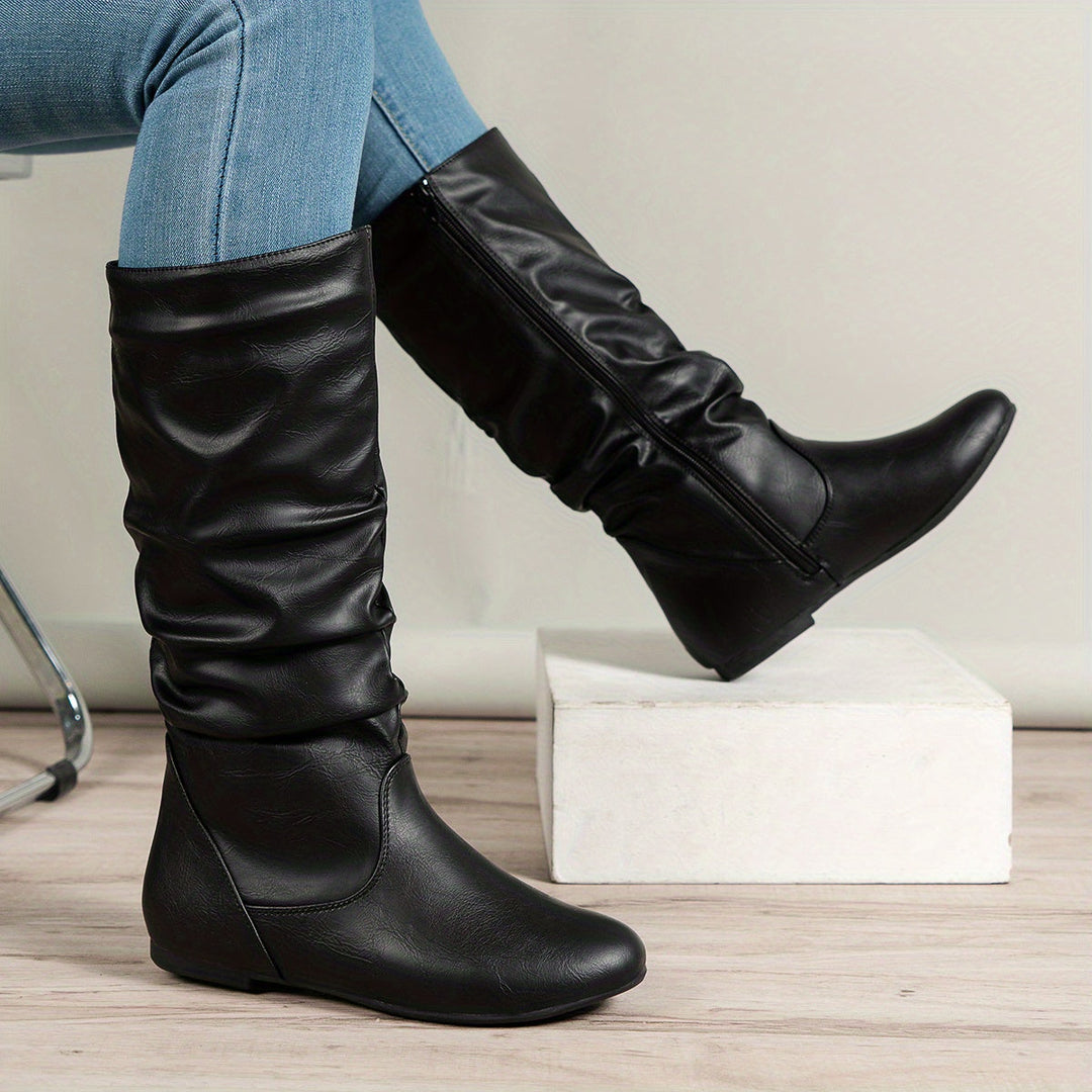Maureen | Slouchy Mid-Calf Støvler