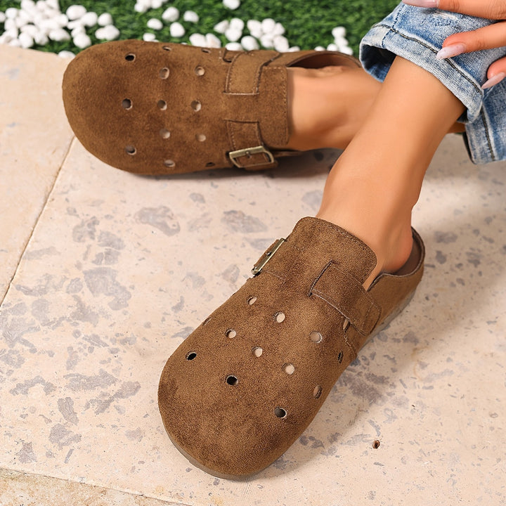 Marion | Spænde-Detalje Slip-On Træsko