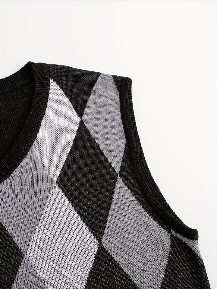 Chandler | Klassisk Argyle Sweater Vest