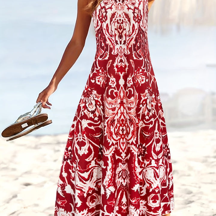 Odette | Flydende Blomster Maxi Kjole