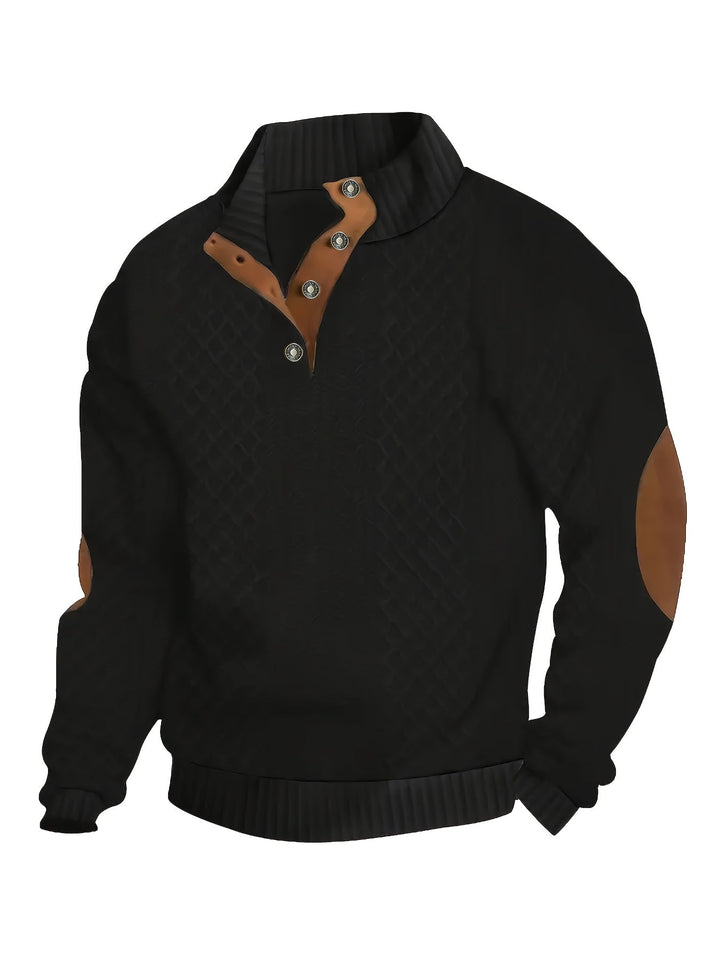 Ronan | Ståkrave Knap Henley Sweater