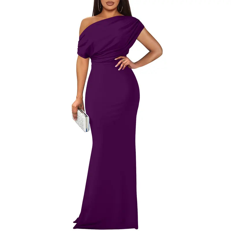 Rose | Elegant Off-Shoulder Aftenkjole