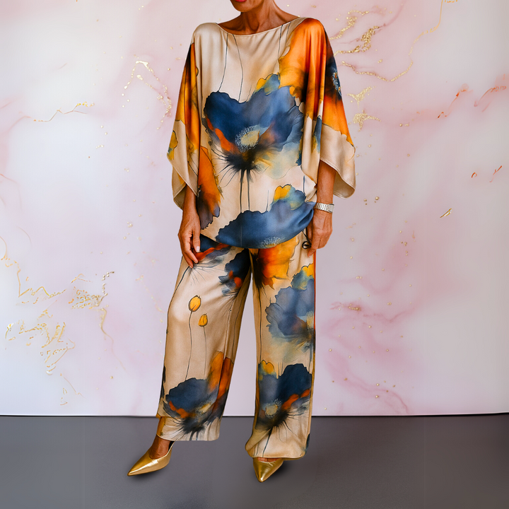 Harlow | Stilfuld Satin To-Delt Sæt