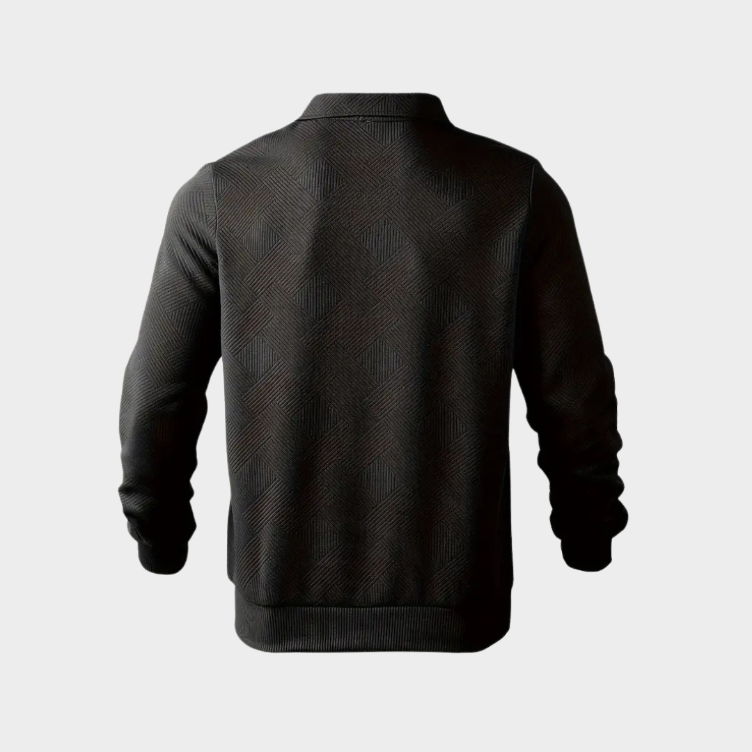 Hudson | Tekstureret Half-Zip Pullover