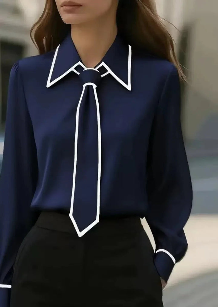 Adelina | Kontrast Slips Bluse