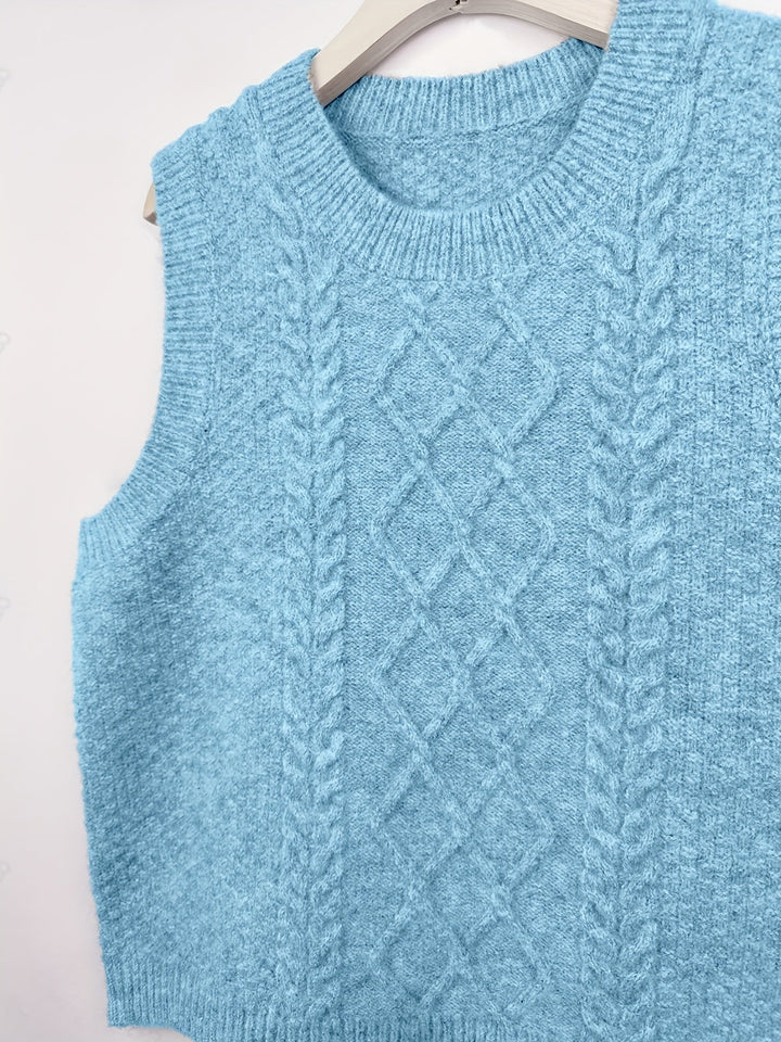 Brooke | Kabelstrikket Sweater Vest