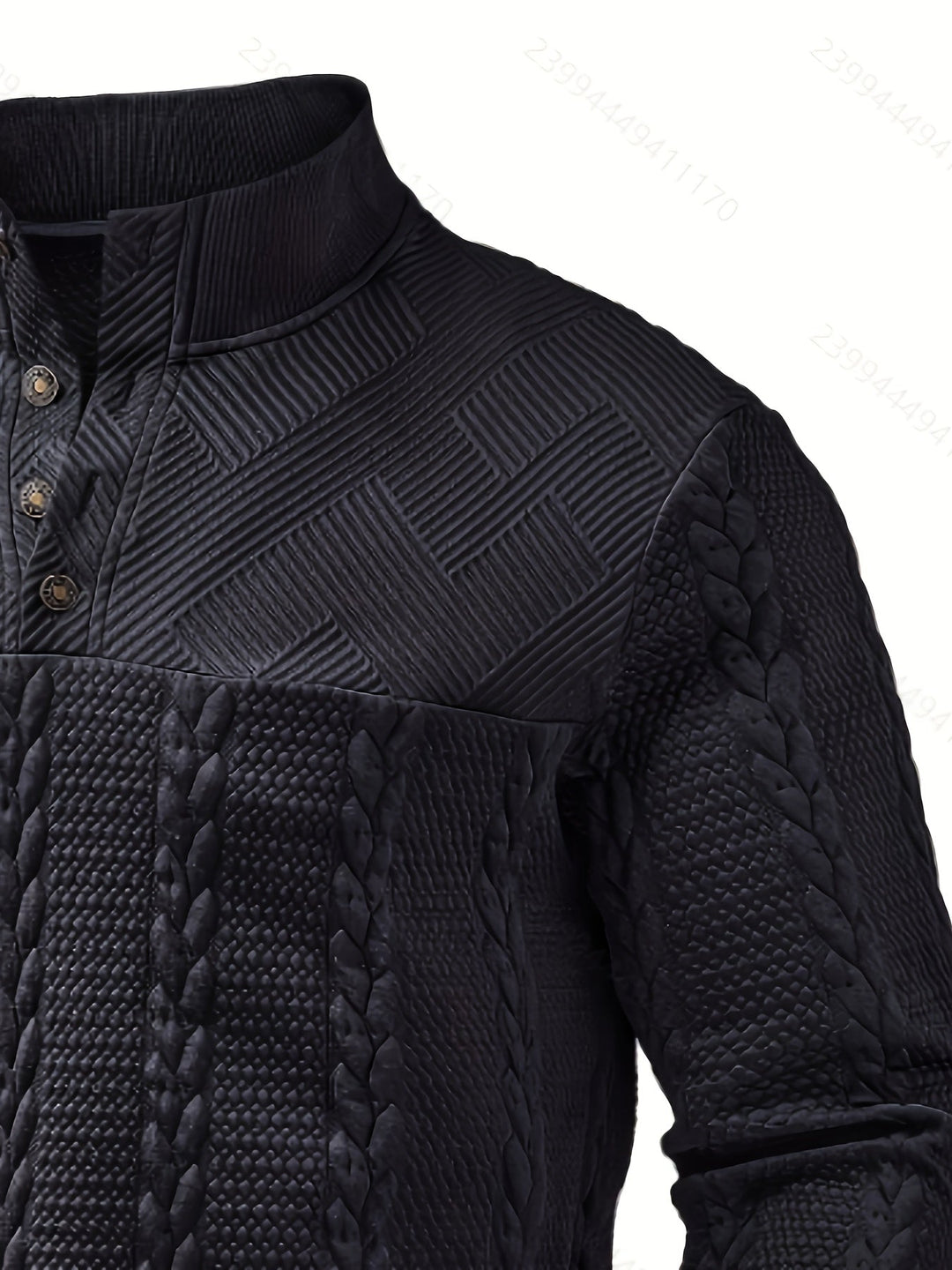 Sterling | Tekstureret Stand-Krave Pullover