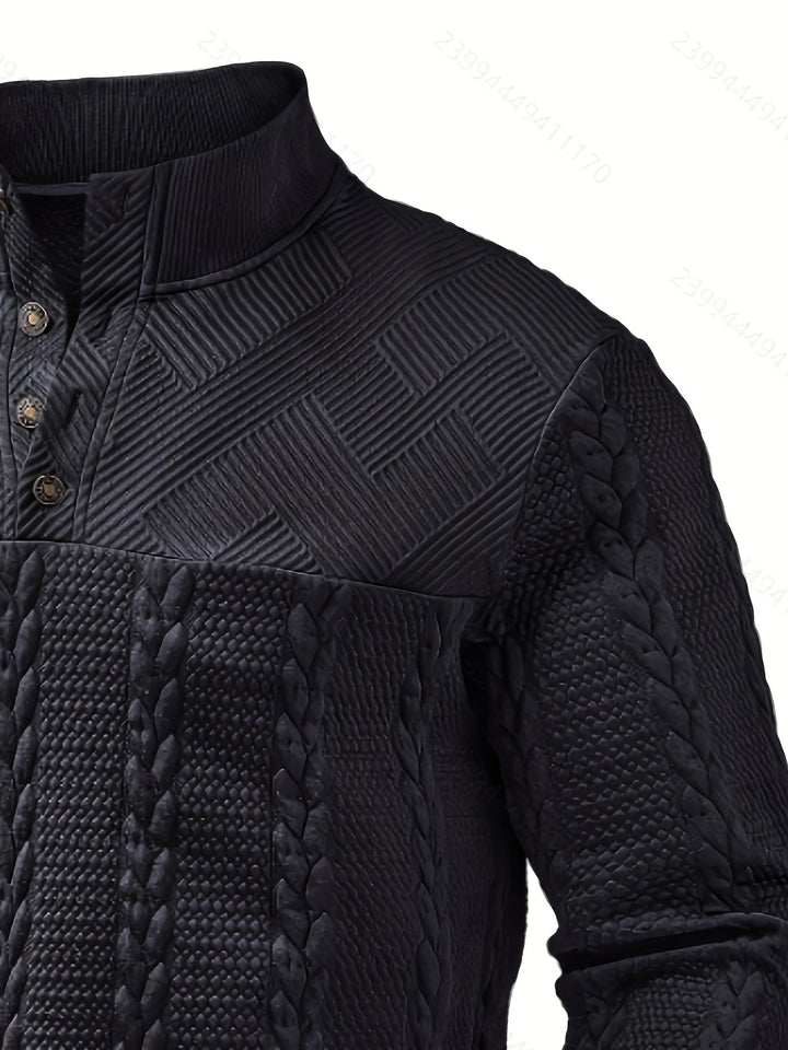 Sterling | Tekstureret Stand-Krave Pullover