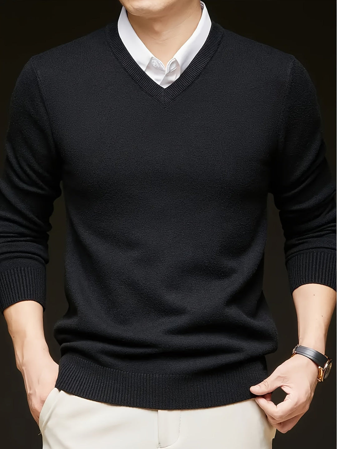 Hugh | Raffineret V-Hals Sweater