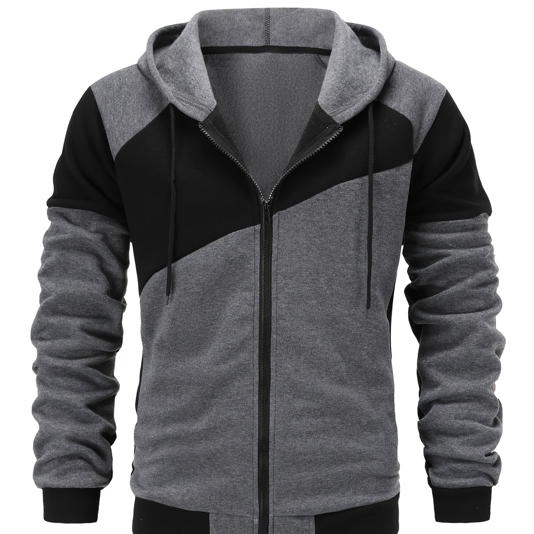 Bryce | Farveblok Zip-Up Hættejakke
