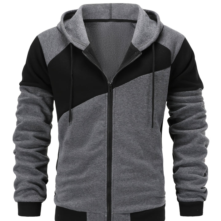 Bryce | Farveblok Zip-Up Hættejakke